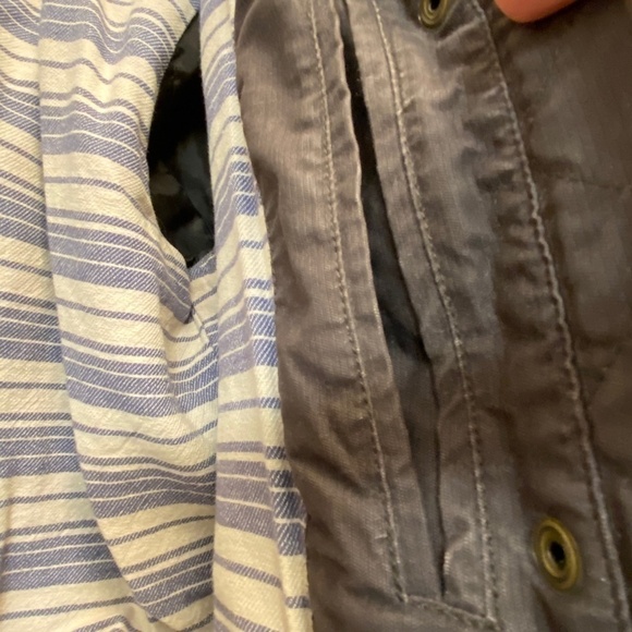 𝅺roots | zip & snap button hooded drawstring waist jacket Size M - Picture 4 of 11